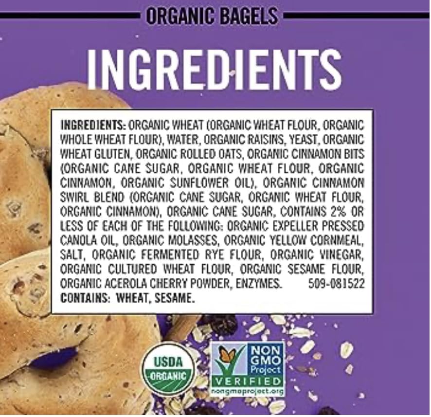 Organic Dave's Killer Bread Boomin' Berry & Raisin' Remix Bagels - 2 Pack | USDA Certified | Healthy Breakfast & Snack for Kids & Adults | Perfect for Sandwiches, Toasting & On-the-Go Meals