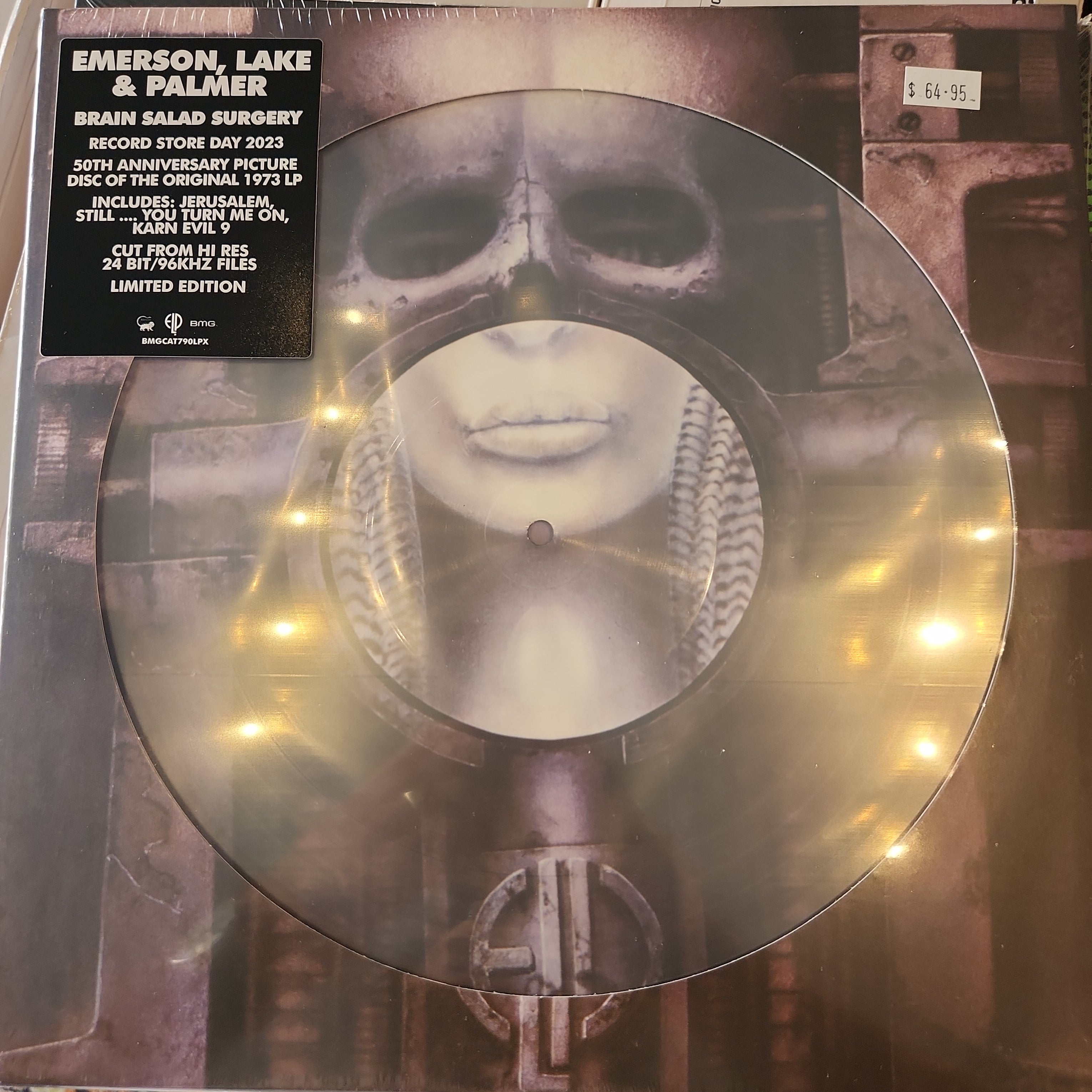 ELP Brain Salad Surgery Vinyl LP Record - Classic Progressive Rock Album for Collectors & Music Enthusiasts | Perfect for Home Listening, Gifts & Vinyl Collections