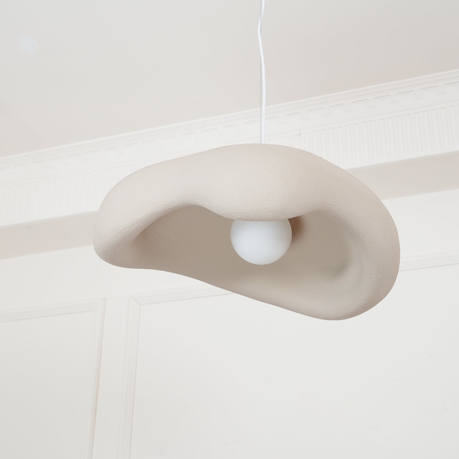 Eterna Wabi Sabi Pendant Light - Handmade Japanese Minimalist Hanging Lamp for Dining Room, Kitchen Island, or Bedroom Decor