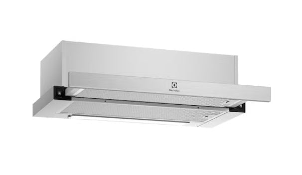 Electrolux ECP6541X 60cm UltimateTaste 300 Pull Out Extractor Hood - Powerful Kitchen Ventilation for Smoke & Odor Removal - Perfect for Modern Home Cooking & Baking
