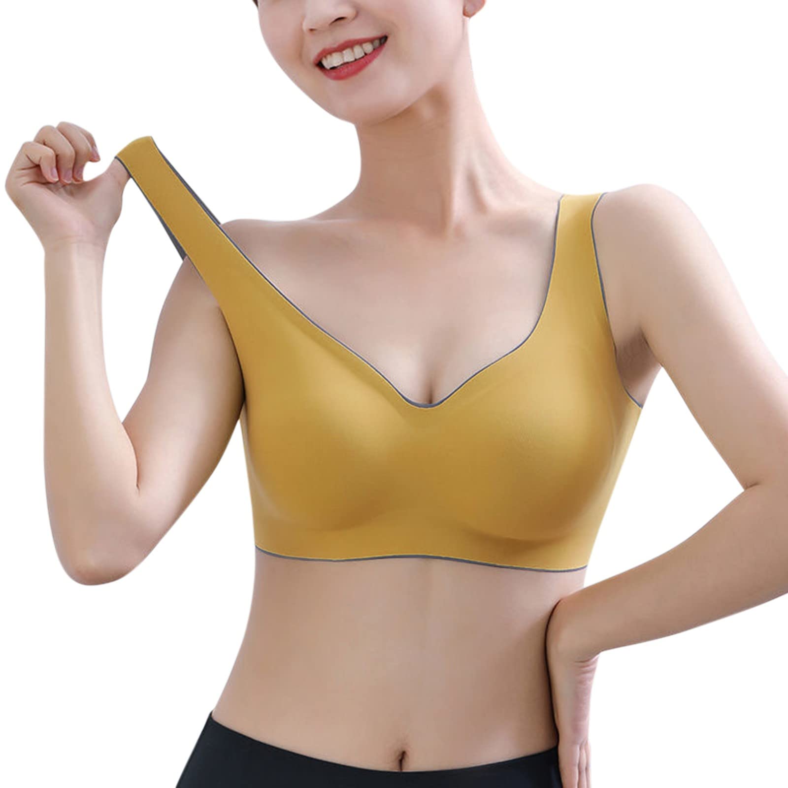 Best Seamless Sports Bras for Women - No Steel Ring Comfortable Workout Bra for Yoga, Running & Gym - High Support Fitness Underwear for Active Lifestyles