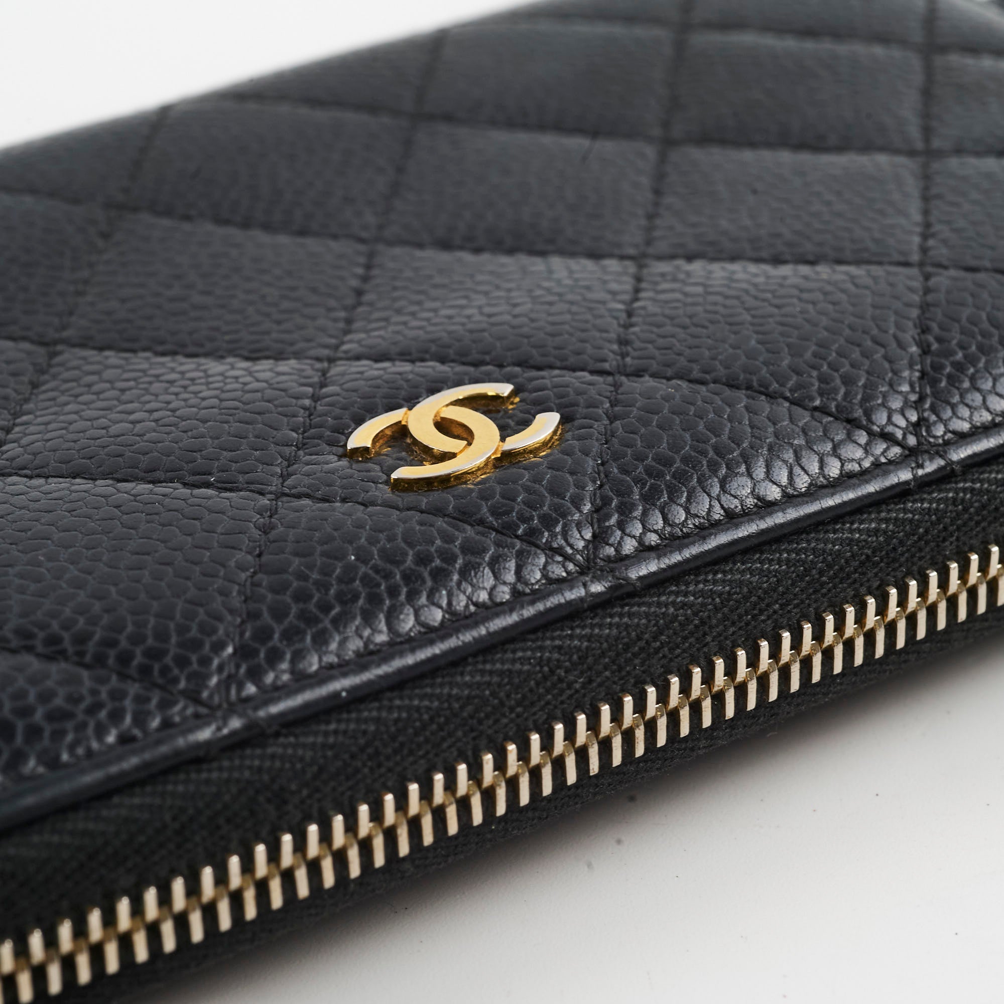 Chanel Caviar Zip Around Wallet Black Series 19 - Luxury Leather Wallet for Women | Perfect for Everyday Use & Special Occasions
