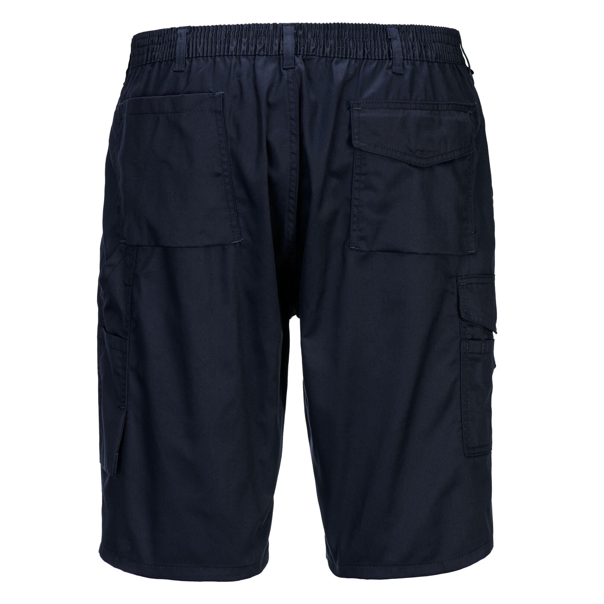 Portwest Men's Cargo Shorts - Durable Work Shorts with Multiple Pockets for Outdoor, Hiking & Construction | Comfortable & Breathable for Summer Wear