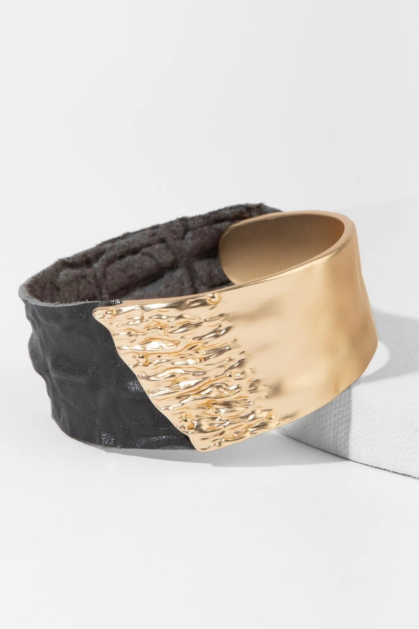 Wild Ways Stainless Steel Leather Bracelet for Men - Adjustable Biker Cuff with Engraved Design - Perfect for Motorcycle Riders & Outdoor Adventures