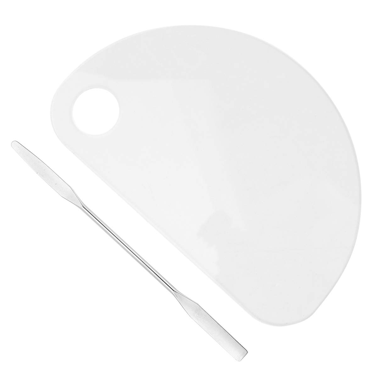 EXCEART 1Pc Clear Acrylic Paint Tray - Non-Stick Professional Makeup Palette for Artists, Nail Art & DIY Projects - Perfect for Mixing Paints, Cosmetics & Nail Polish - Ideal for Home, Salon & Studio Use