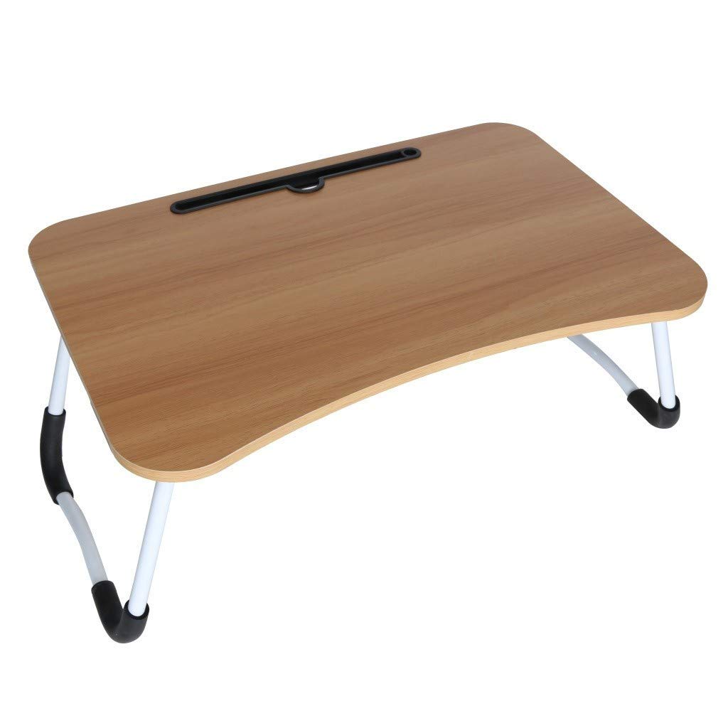 Xiangmihu Adjustable Laptop Bed Desk - Portable Lap Tray for Laptop, Notebook, Reading & Breakfast in Bed - Lightweight Foldable Bedside Table for Home, Office & Dorm Use