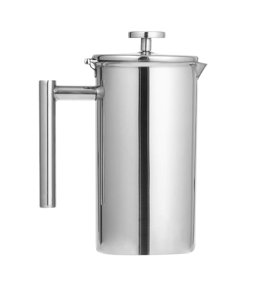Stratford 199-902 18/10 Stainless Steel Coffee Maker - Silver | Drip Coffee Machine for Home, Office & Camping | Easy Brew & Keep Warm Function