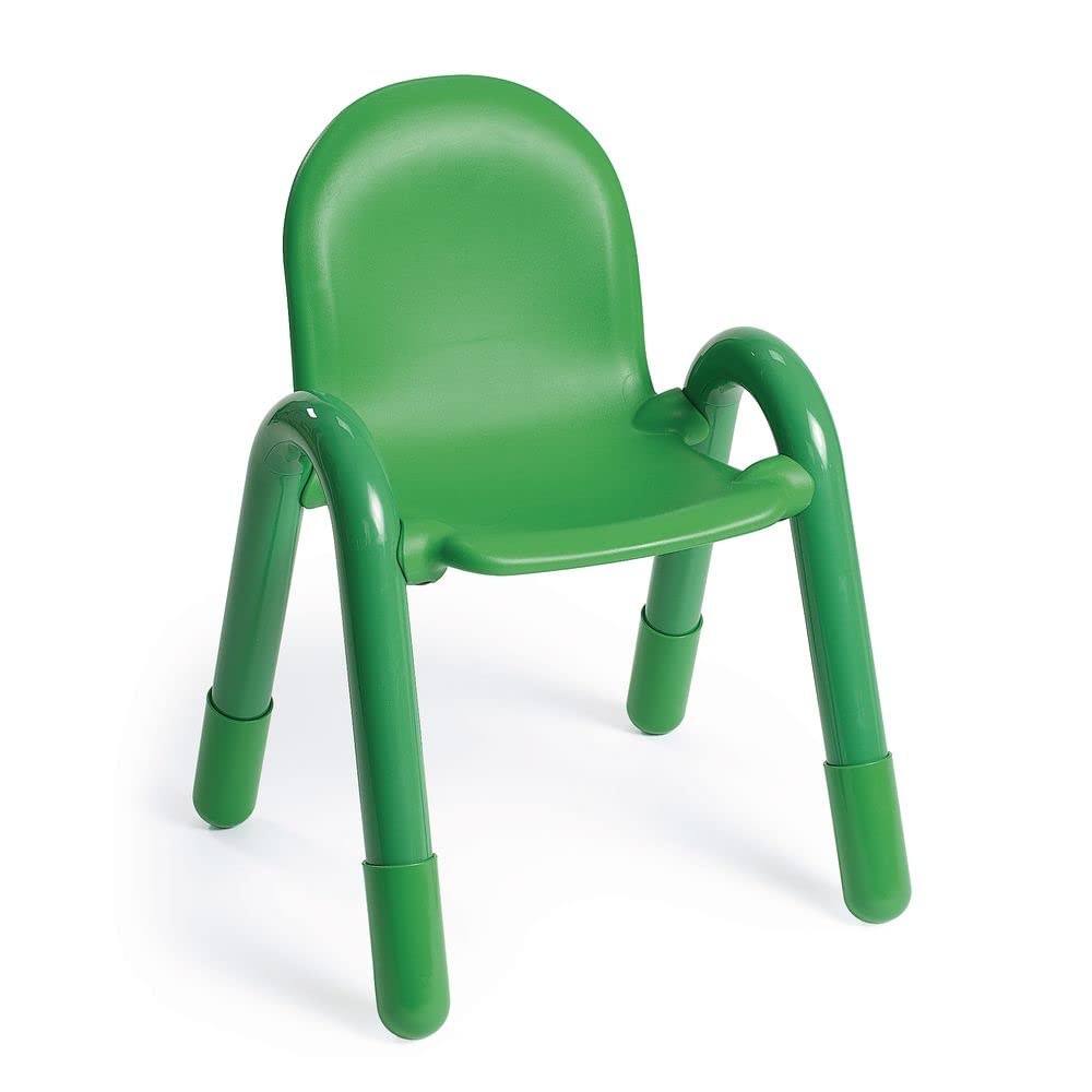 Children’s Factory Baseline Chair - 13 Inch Green Preschool & Homeschool Desk Chair (AB7913PG) | Flexible Seating for Classroom, Activity Tables & Learning Centers