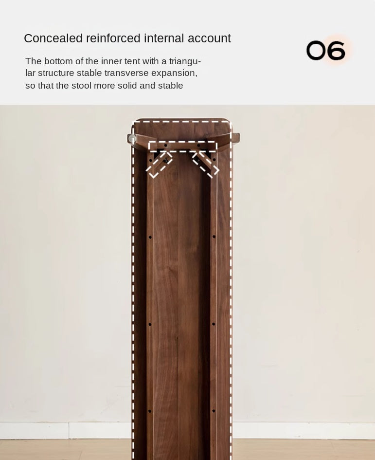 Solid Black Walnut Wood Modern Long Bench - Stylish Entryway, Dining Room, or Living Room Seating Furniture for Home Decor