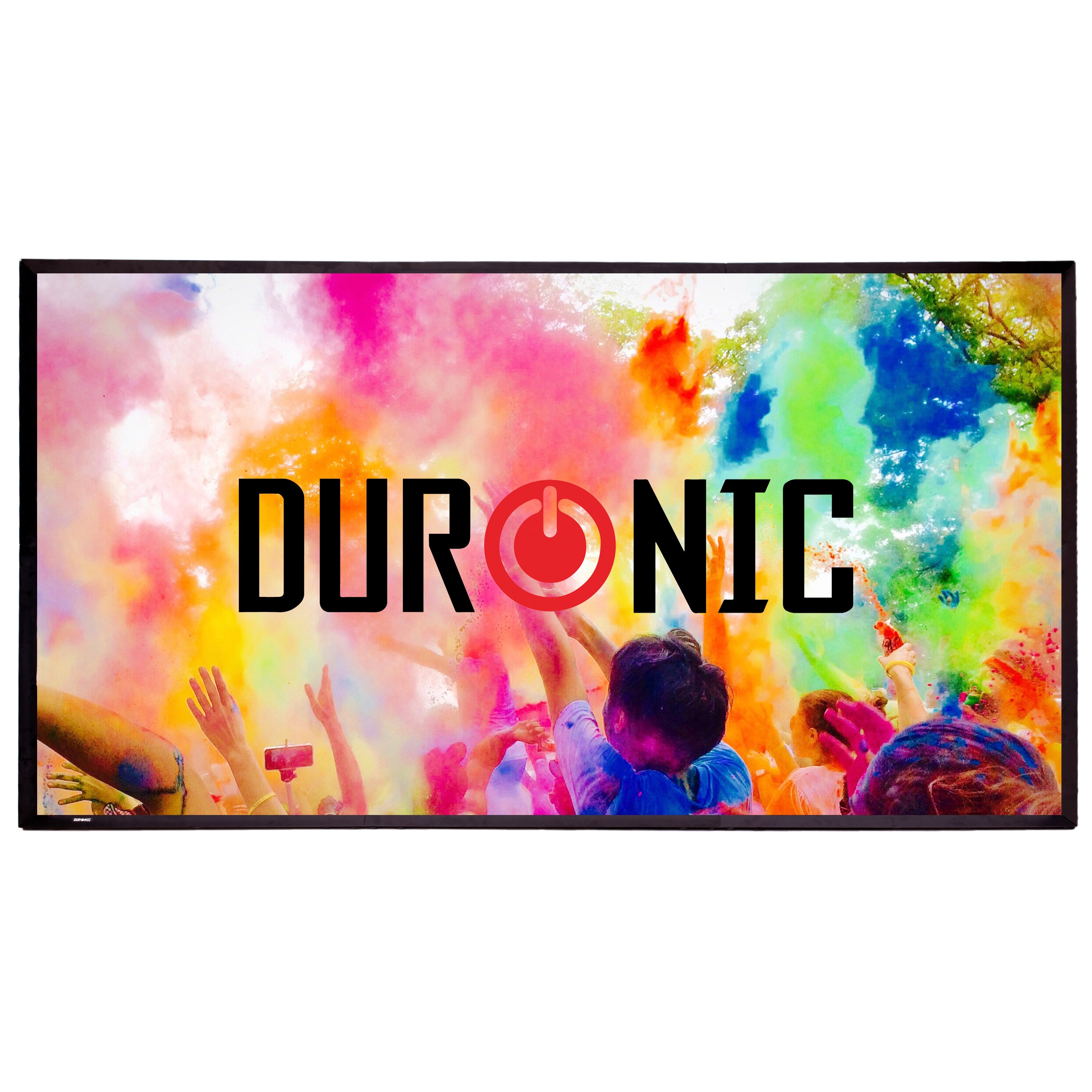 Duronic SFPS120 120-Inch 16:9 Wall Mountable & Portable Projector Screen - 4K HD Movie Screen for Home Theater & Business Presentations | Perfect for Movie Nights, Office Meetings & Outdoor Projections