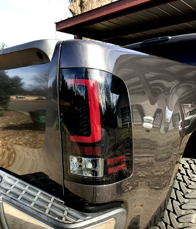2007-2013 GMC Sierra Smoked OLED Tail Lights - High-Performance LED Brake Lights for Trucks, Enhanced Visibility & Style Upgrade for Night Driving & Off-Road Adventures