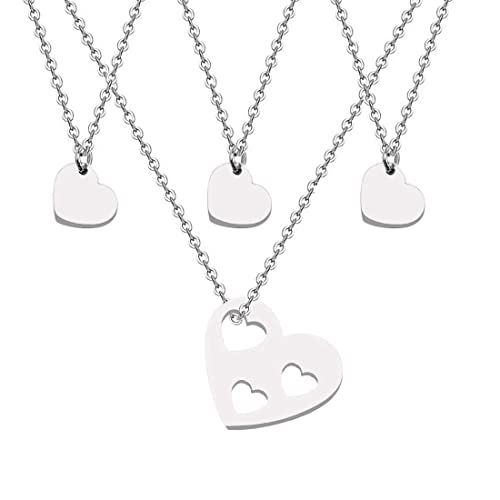 Siver Heart Set--3 hearts