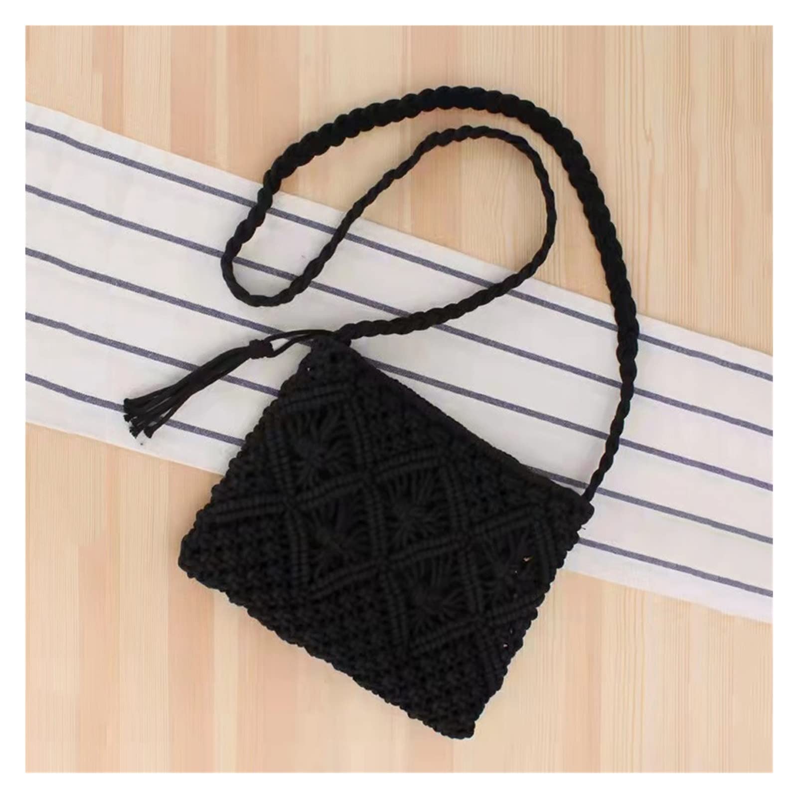 Straw Woven Shoulder Bag for Women - Summer Beach Crossbody Purse, Boho Messenger Handbag (25x20cm) - Perfect for Travel, Shopping & Outdoor Adventures