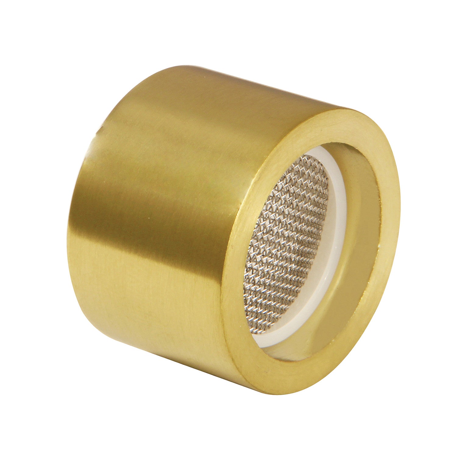 Cal Green KSSA8027 Stream Shaper - Female Thread Brushed Brass Faucet Attachment for Kitchen & Bathroom Sink Water Flow Control