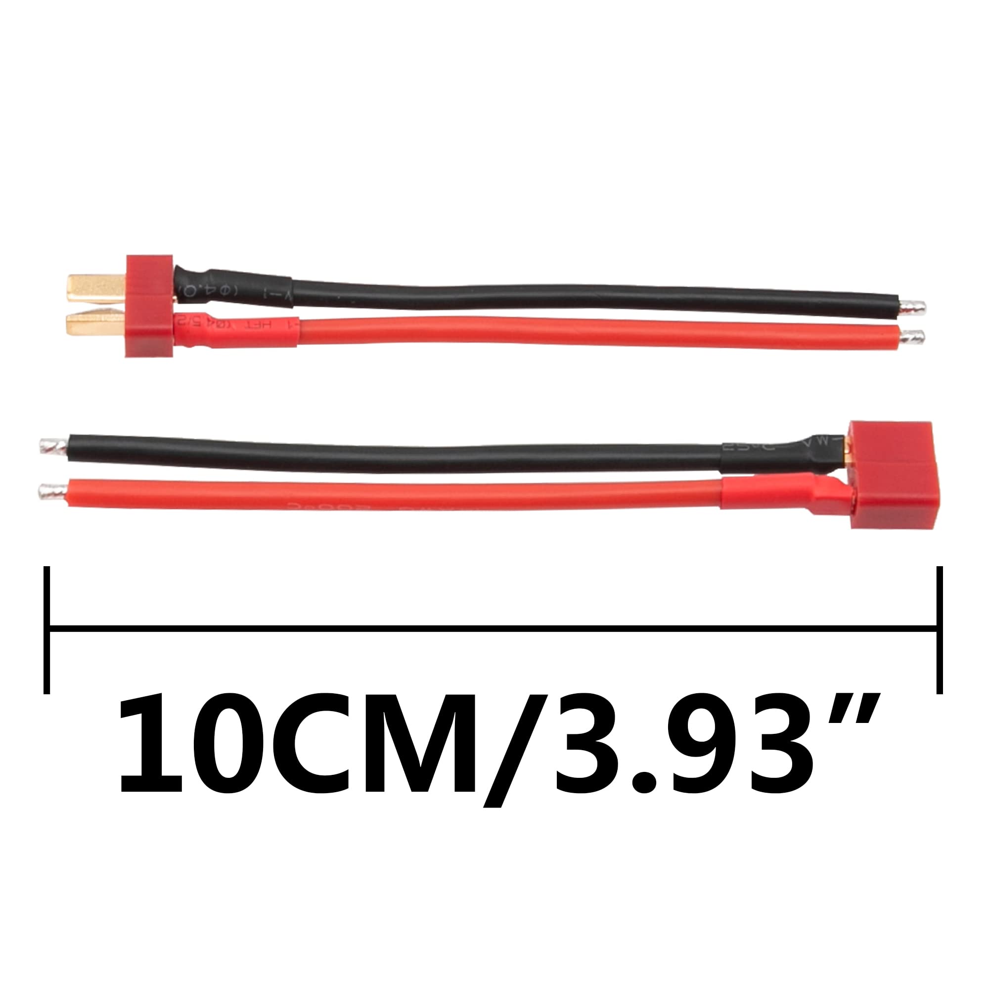 4 Pairs HIRCQOO T-Plug Deans Connectors - Male & Female 14AWG 3.93