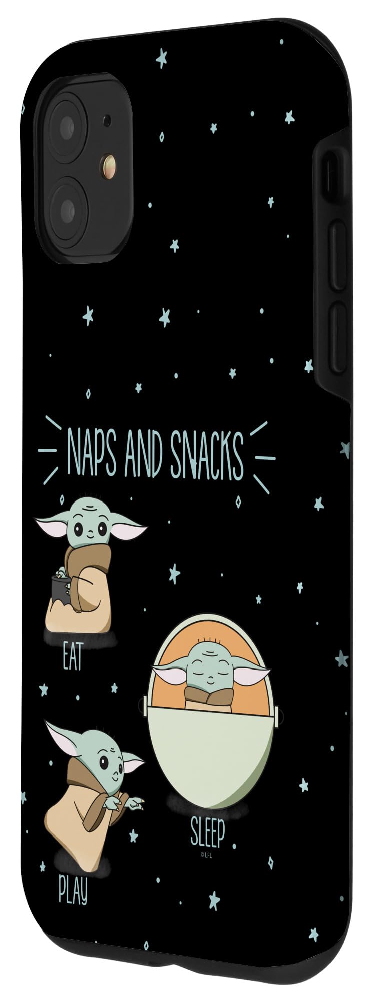 iPhone 11 Case - Star Wars The Mandalorian The Child Design - Protective Phone Cover for Snacks & Naps Scene - Perfect for Fans & Everyday Use
