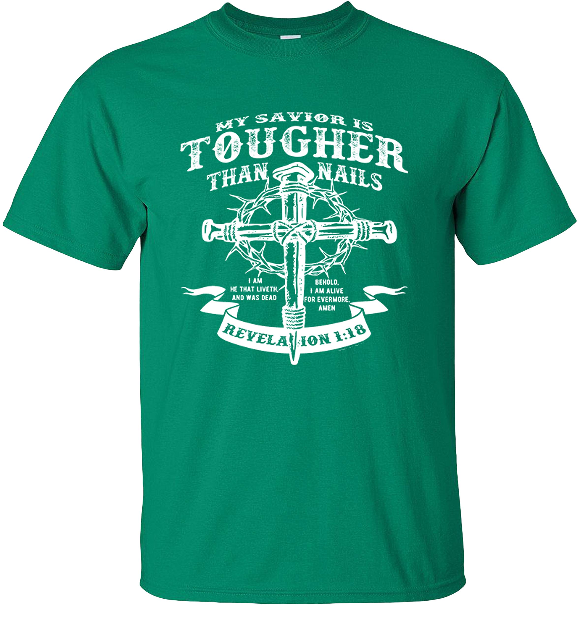 Faith Stronger Than Nails Christian T-Shirt - Inspirational Bible Verse Tee for Church, Worship & Daily Encouragement