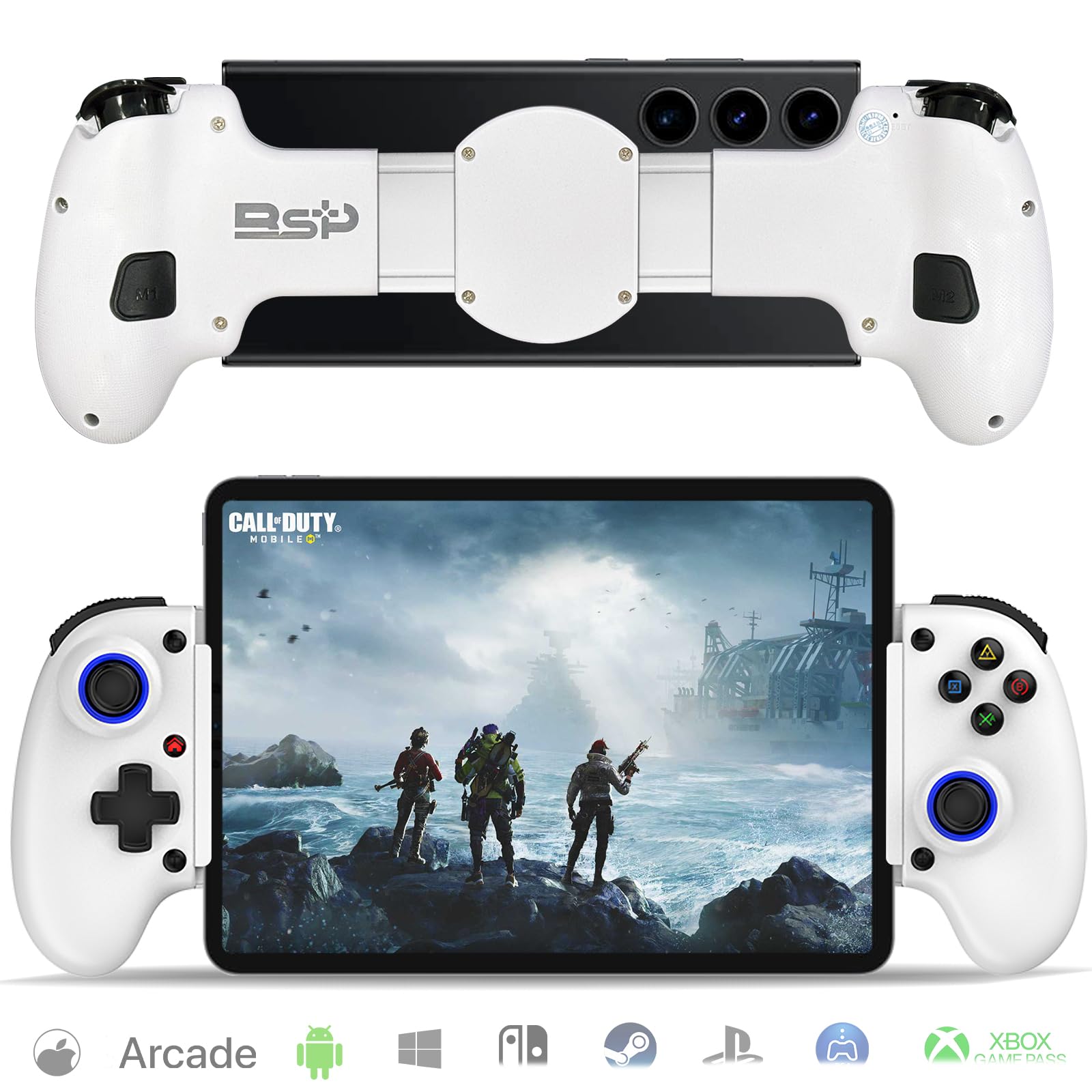 Original Title: arVin Controller for iPhone   Optimized Title: Wireless Gaming Controller for iPhone - arVin Bluetooth Gamepad | Compatible with iOS, iPad, Apple Arcade & Mobile Games | Perfect for Fortnite, Call of Duty & Cloud Gaming
