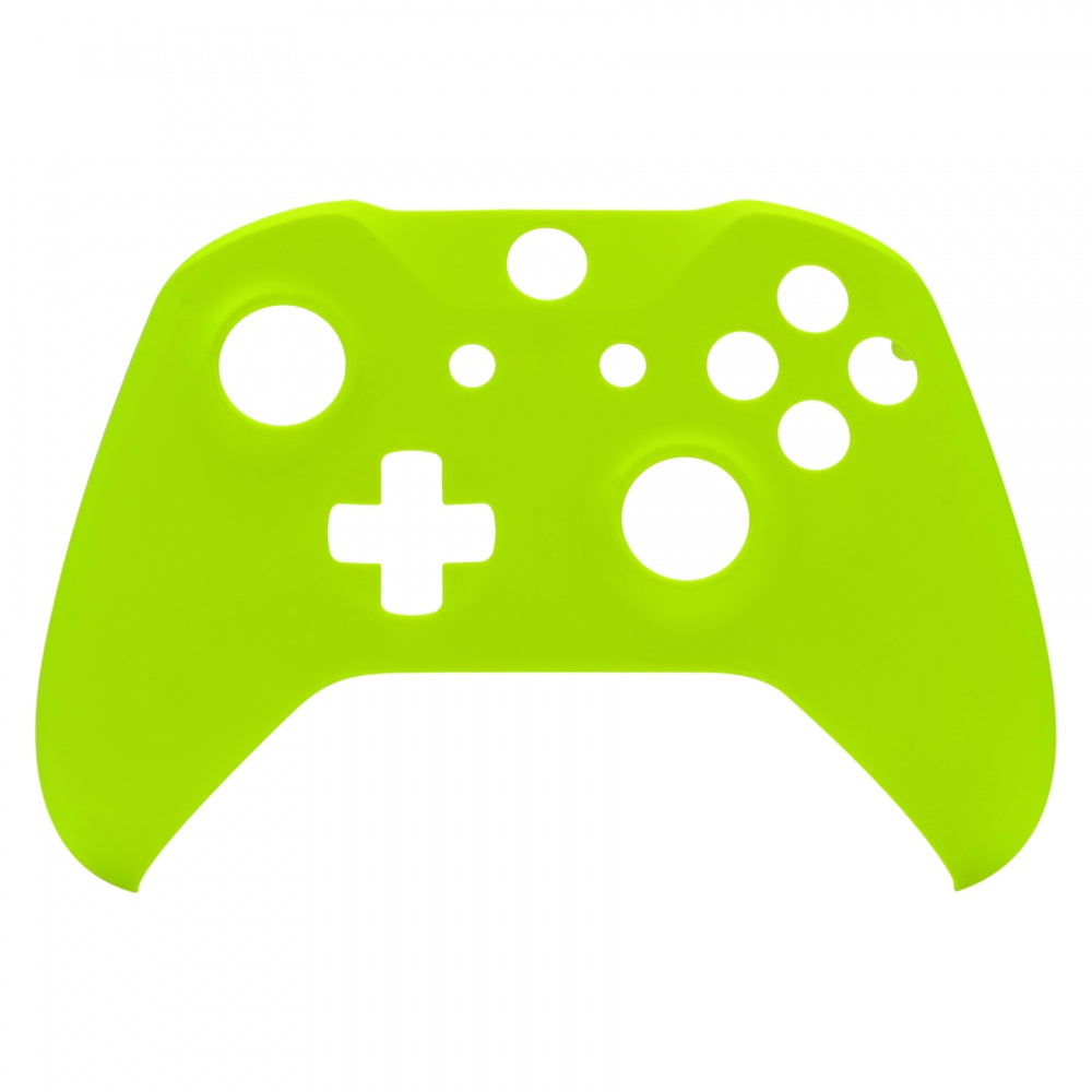 ExtremeRate Lime Yellow Soft Touch Replacement Shell Faceplate for Microsoft Xbox One S & X Controller - Upgrade Your Gaming Setup for Enhanced Comfort and Style