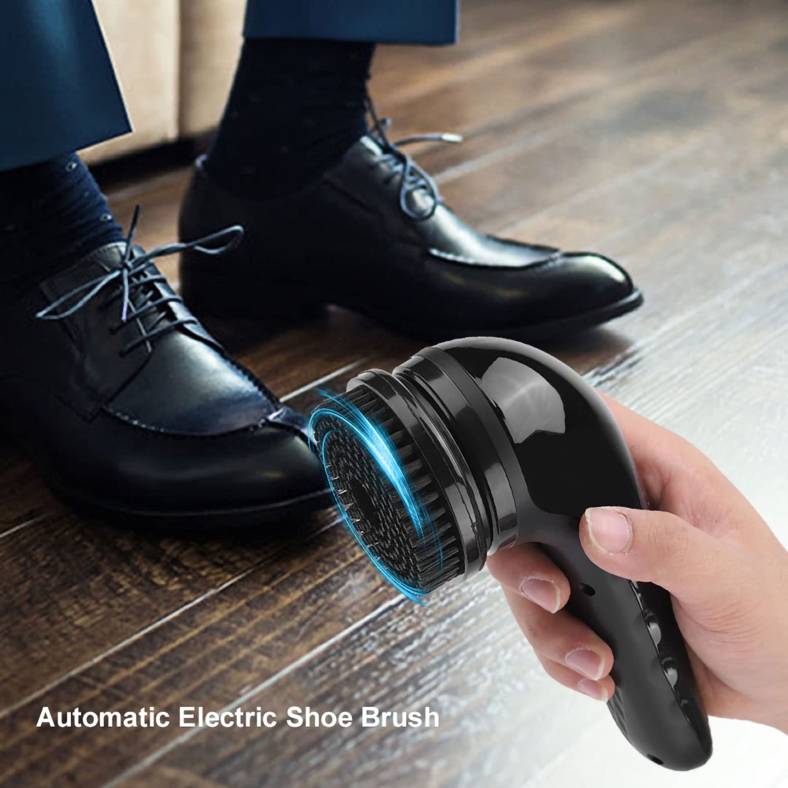 Electric Shoe Cleaner Brush - Automatic Handheld Shoe Polisher with Shine Kit | Portable Plug-in Shoe Cleaning System for Sneakers, Boots & Leather Shoes | Perfect for Home, Office & Travel Use