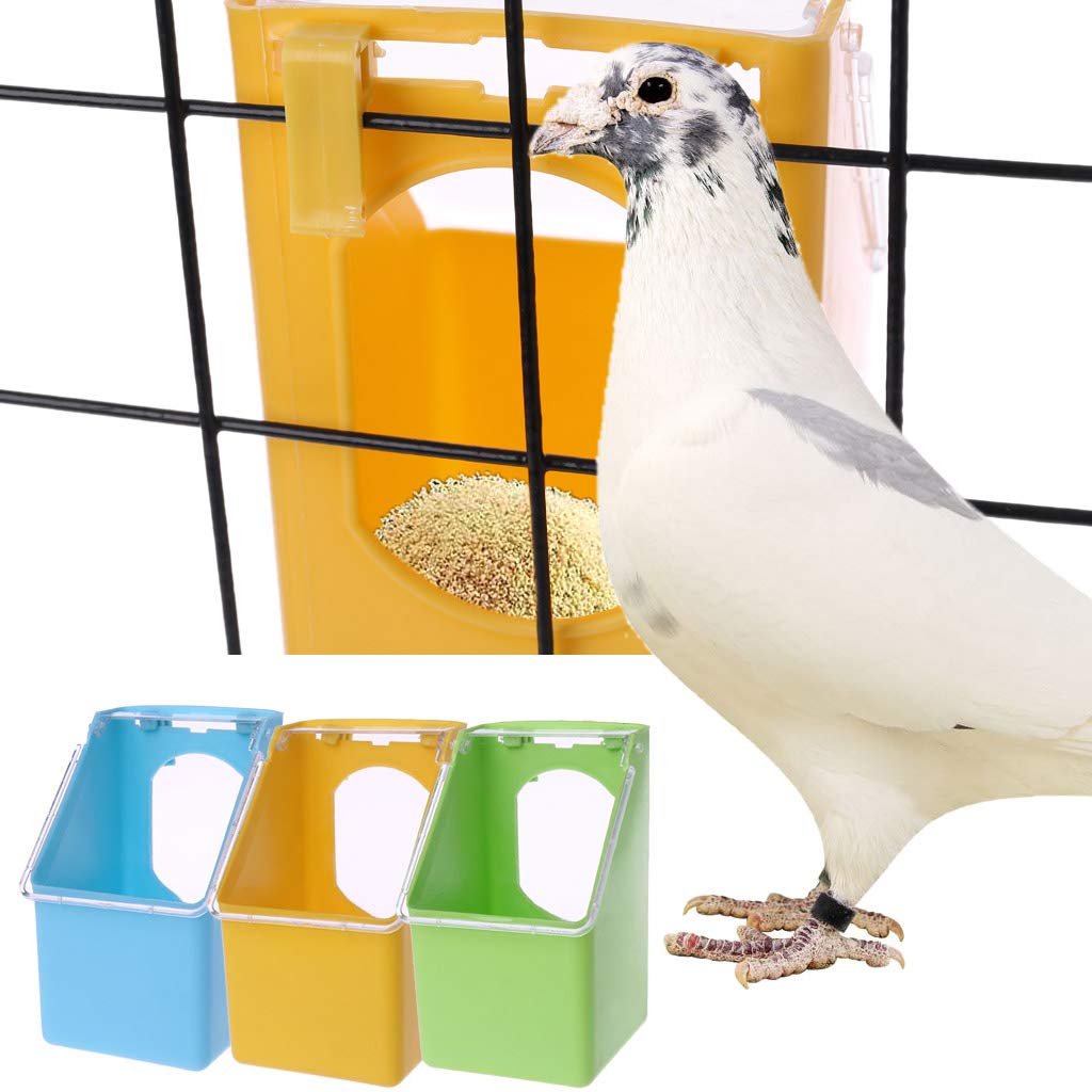 Youngy Pigeons Water Feeder - Hanging Drinking Pot for Parrots & Birds - Green Bird Cage Water Dispenser for Home & Outdoor Use