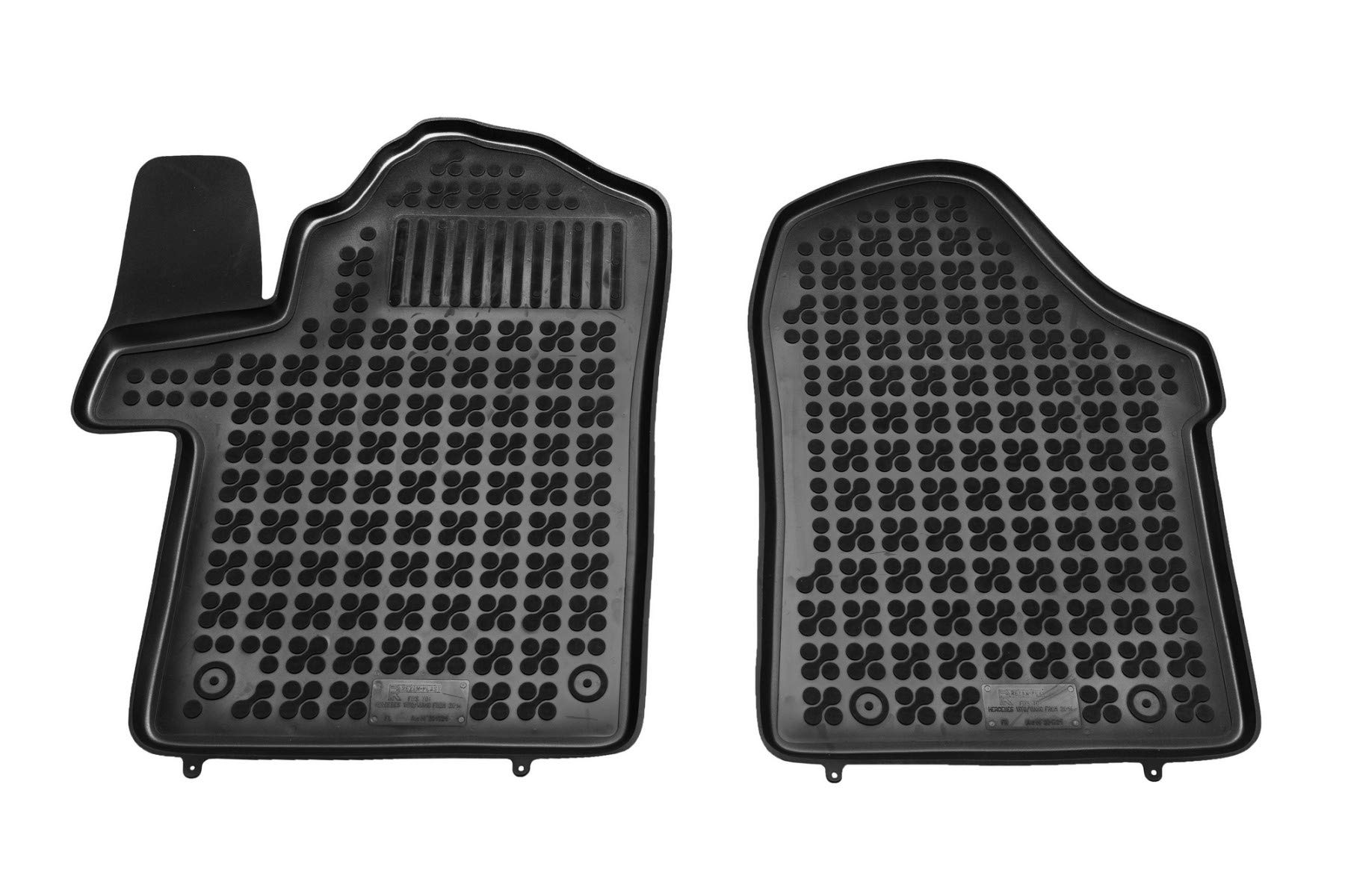 Custom Fit All-Weather Rubber Floor Mats for 2014-2024 Mercedes Benz Metris Van - Anti-Slip Black Car Mats for Protection & Easy Cleaning - Perfect for Work Vans, Family Road Trips & Outdoor Adventures