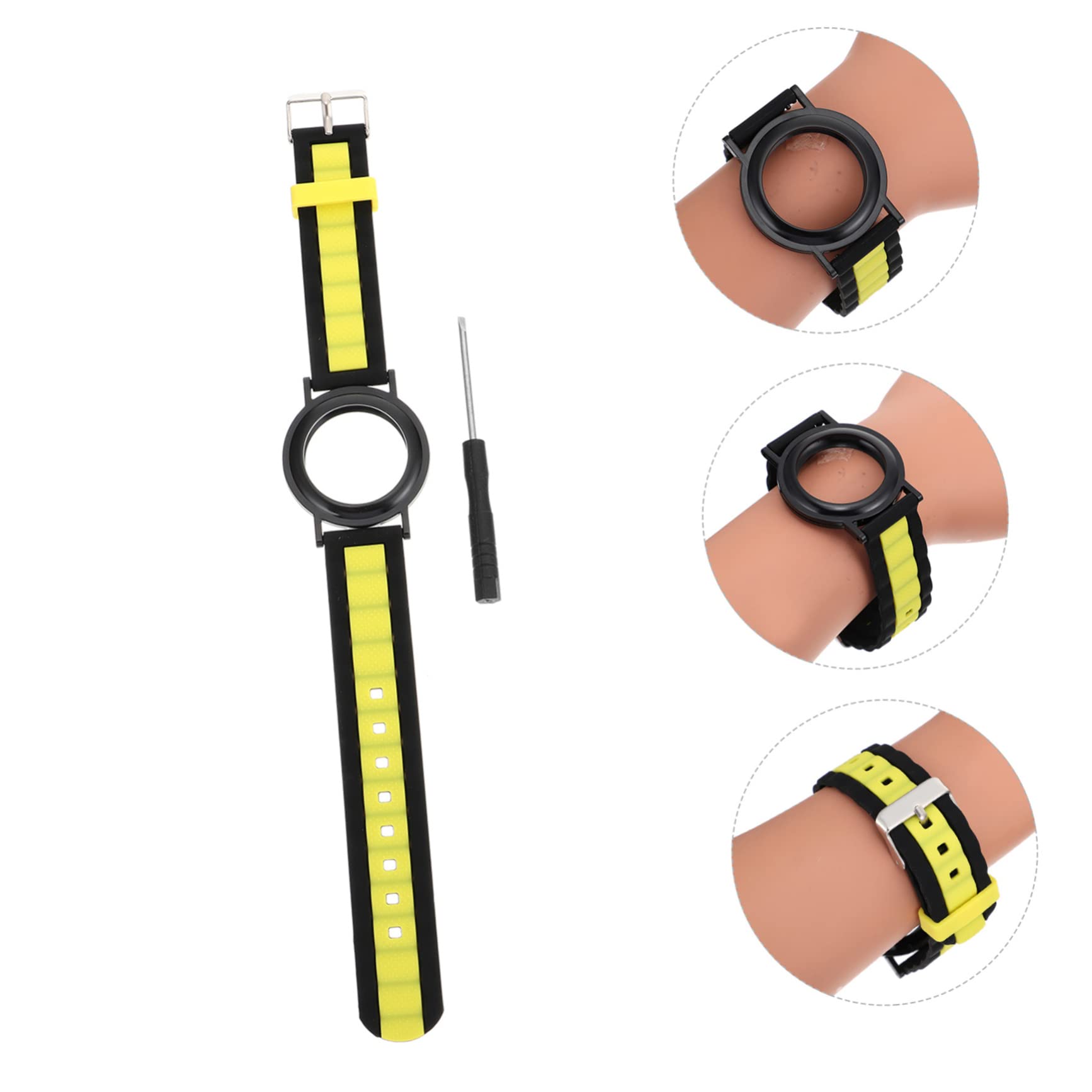 HOMOCONO Silicone Watch Band Cover - Durable Strap Protector for Fitness Tracking Watches - Perfect for Running, Swimming & Outdoor Activities
