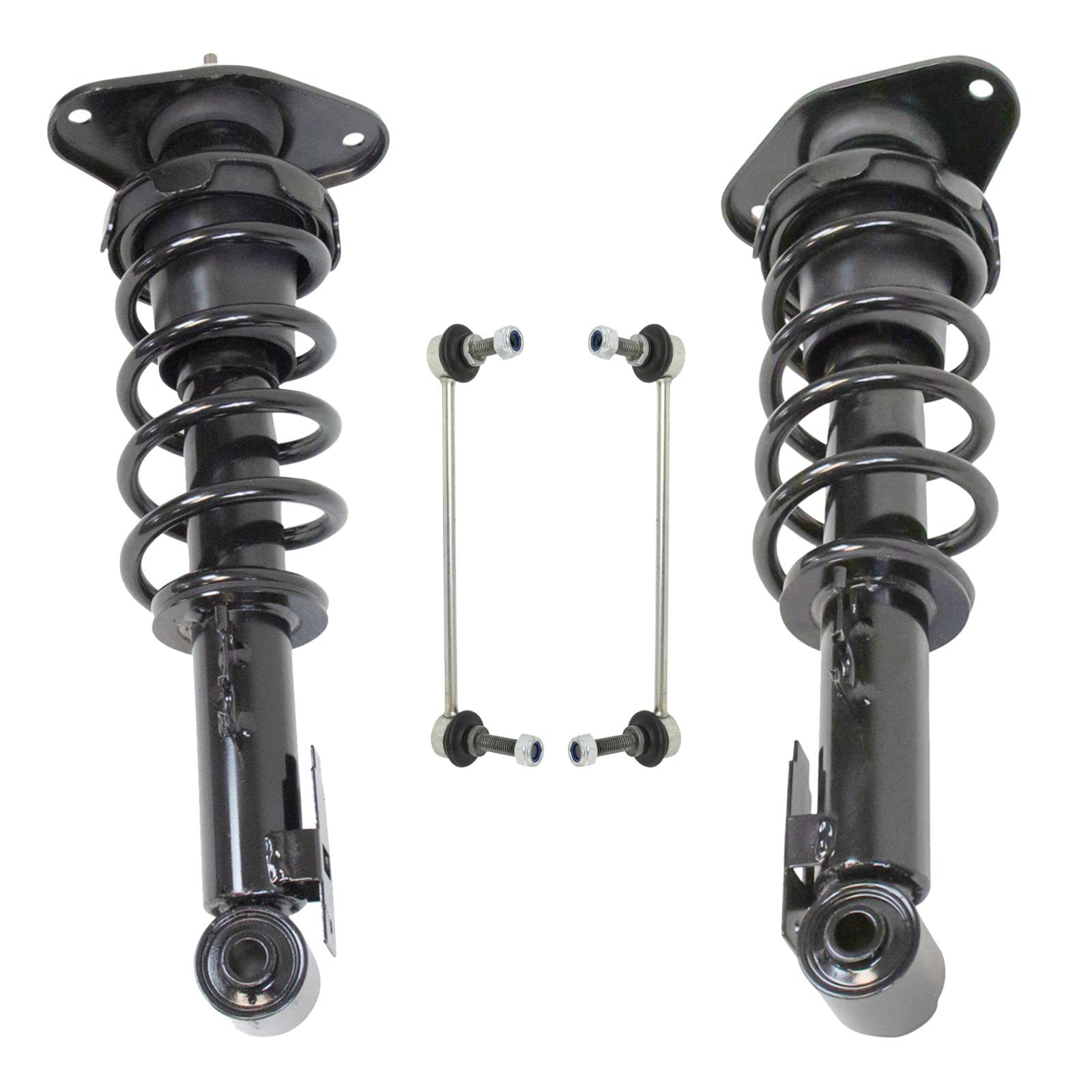 Rear Suspension Kit - Shock & Spring Strut Assembly with Sway Bar Stabilizer Link - Compatible with 2007-2014 Mini Cooper - Perfect for Smooth Rides & Enhanced Vehicle Stability