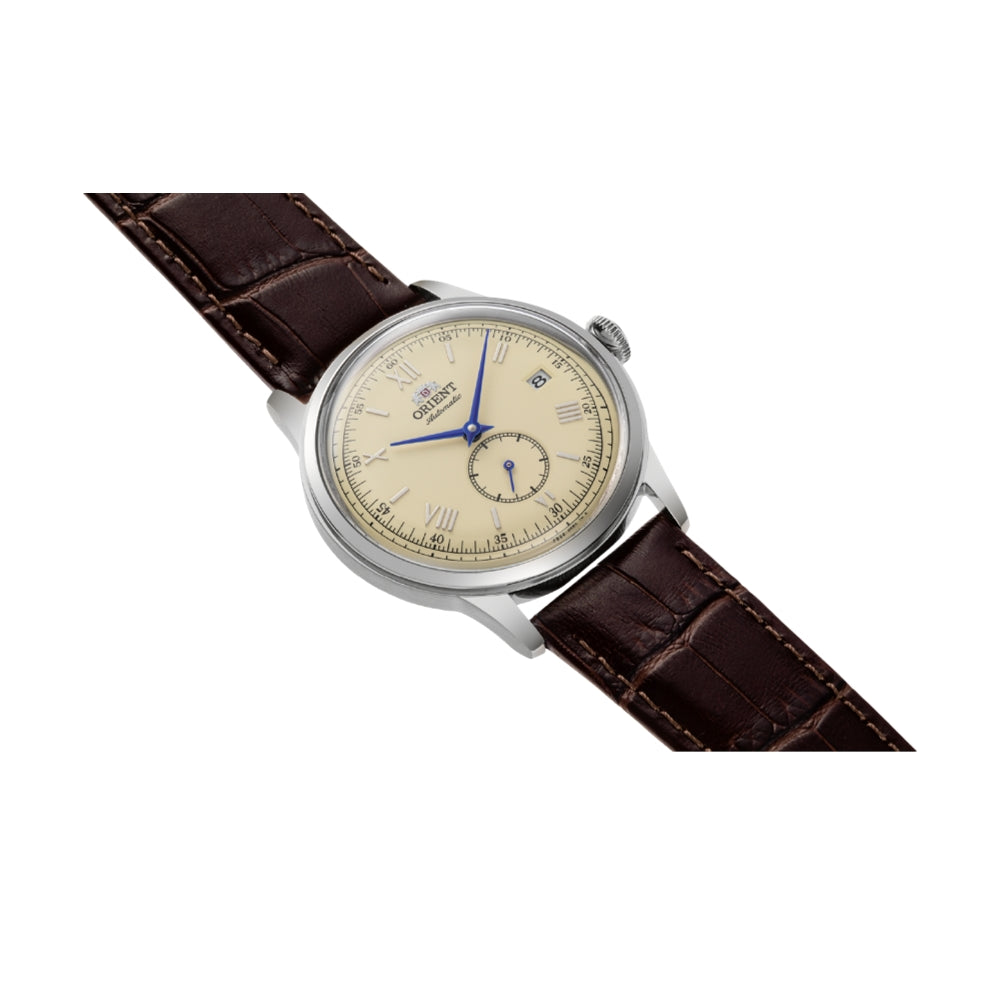 Bambino 38mm Version 7 Small Seconds Champagne Dial Watch - Elegant Dress Watch for Men, Automatic Mechanical Timepiece - Perfect for Business, Formal Events & Everyday Wear
