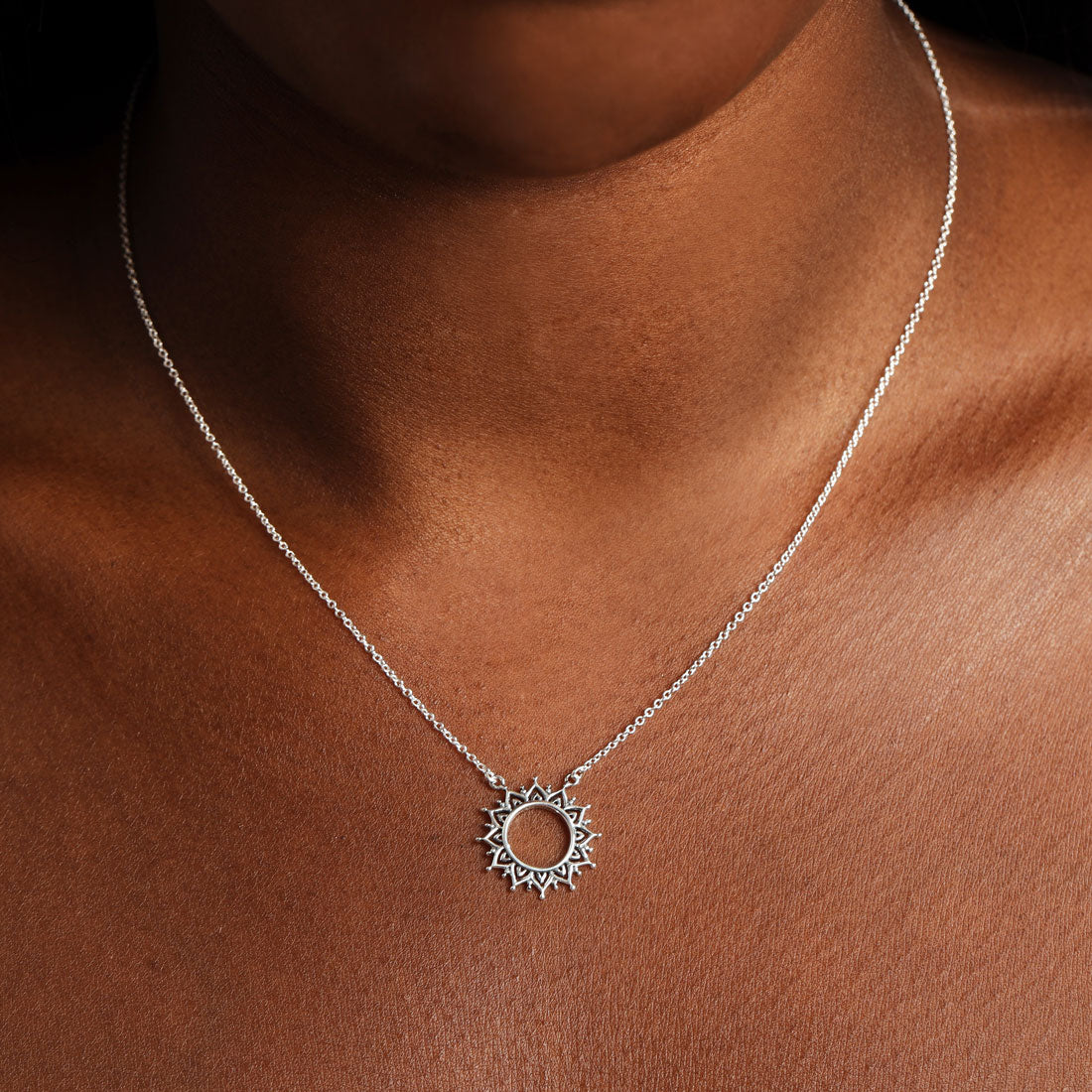 Open Soul Necklace - Elegant Silver Pendant for Women, Spiritual Jewelry Gift for Her - Perfect for Meditation, Yoga & Everyday Wear
