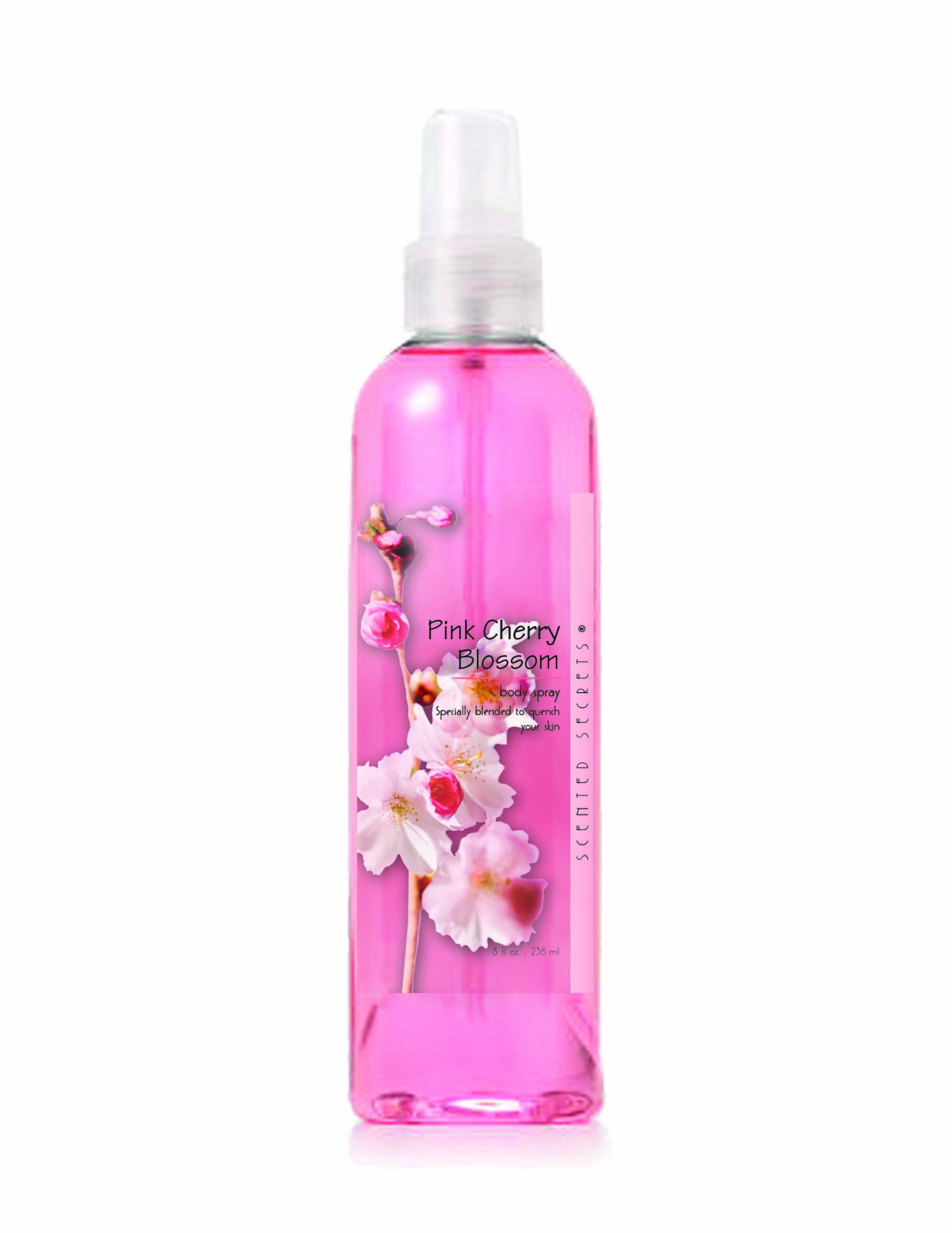 Cherry Blossom Body Spray for Women - 8oz Floral Fragrance Mist | Perfect for Daily Use, Gym, Travel & Freshness On-The-Go