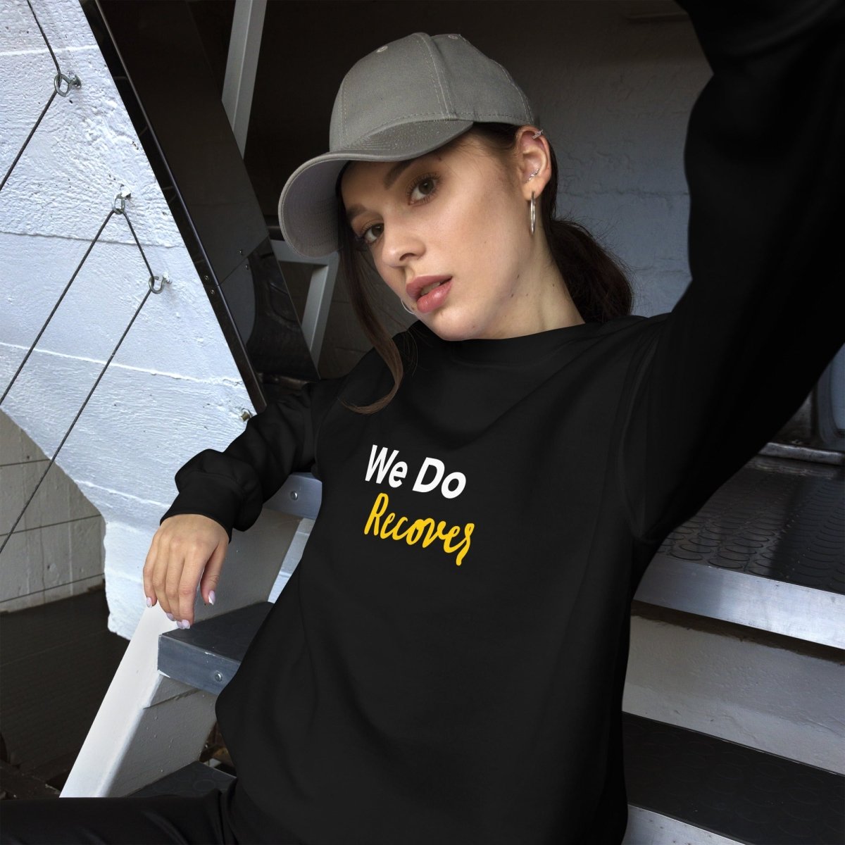 We Do Recover: Inspirational Hope & Resilience Sweatshirt for Mental Health Awareness - Perfect for Support Groups, Therapy Sessions & Daily Motivation