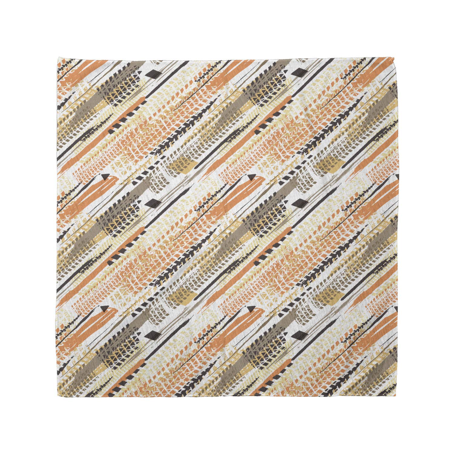 Ambesonne Abstract Bandana - Continuous Tire Tracks Art Design, Unisex Head Scarf & Neck Tie for Men Women - Perfect for Outdoor Activities, Motorcycle Riding, Sports & Fashion Accessories
