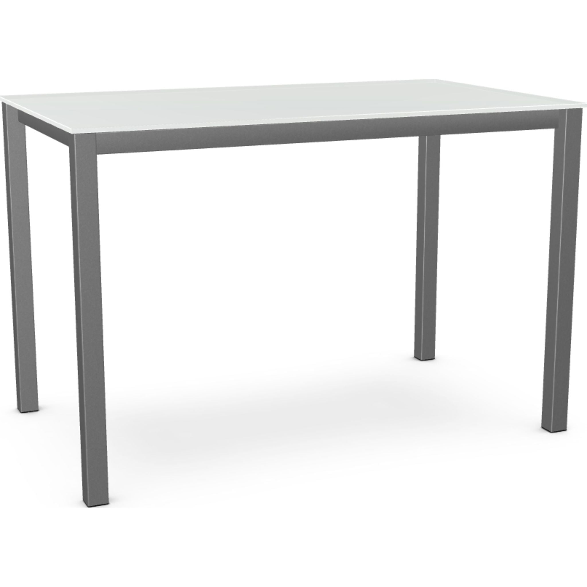 Azilis Modern Counter Table - Ultra White Finish (1566833K) - Perfect for Kitchen Islands, Dining Bars & Small Space Living