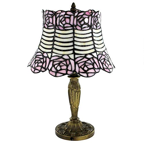 Design Toscano Parisian Tiffany-Style Stained Glass Table Lamp - Elegant Home Decor for Living Room, Bedroom & Office Lighting