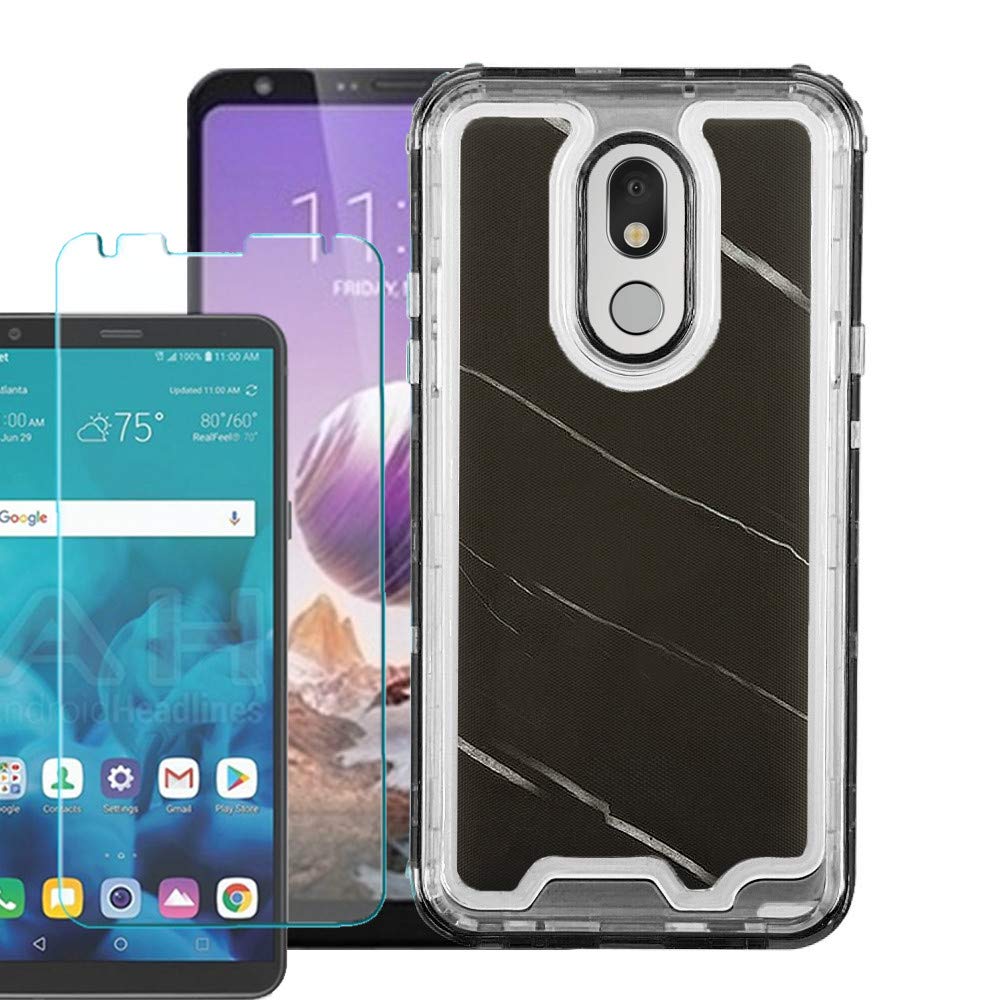 LG Stylo 5 Case with Screen Protector - Shockproof Hybrid Cover for Daily Protection
