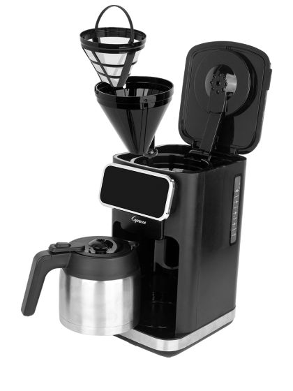 Capresso 10 Cup Touchscreen Coffee Maker with Thermal Carafe - Stainless Steel Programmable Drip Coffee Machine for Home & Office - Perfect for Morning Brews & Entertaining Guests