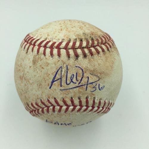 Aledmys Diaz MLB Debut Signed Game Used Baseball with JSA & MLB Authentication - Collectible MLB Autographed Baseball for Memorabilia Display & Sports Fan Gifts