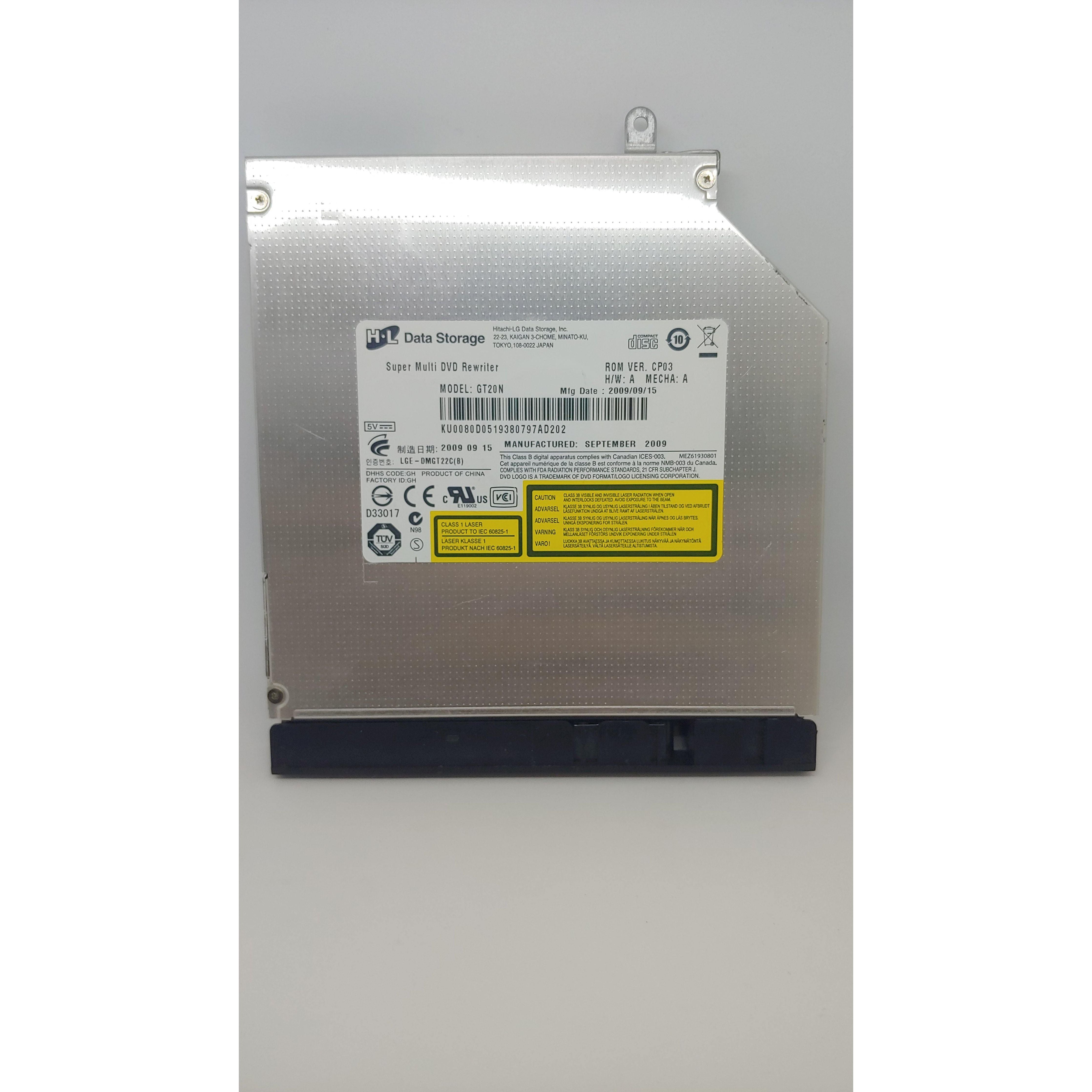 Hitachi LG DVD±RW DL Optical Drive GT20N LGE DMGT22C(B) - Compatible with Laptops & PCs | Perfect for Data Backup, Media Playback & Disc Burning