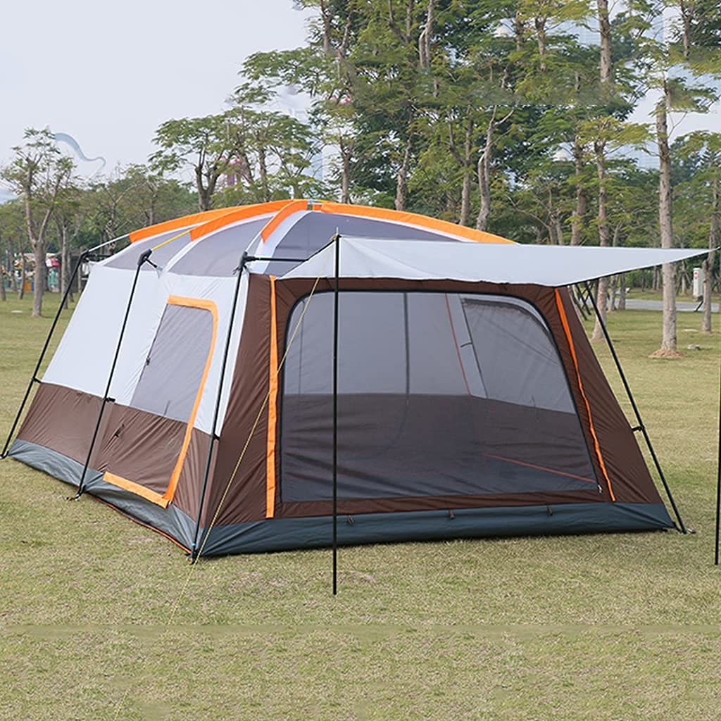 6-Person Waterproof 4-Season Family Camping Tent with Living Room & Separate Rooms - Spacious Outdoor Shelter for Camping, Hiking & Backpacking Adventures