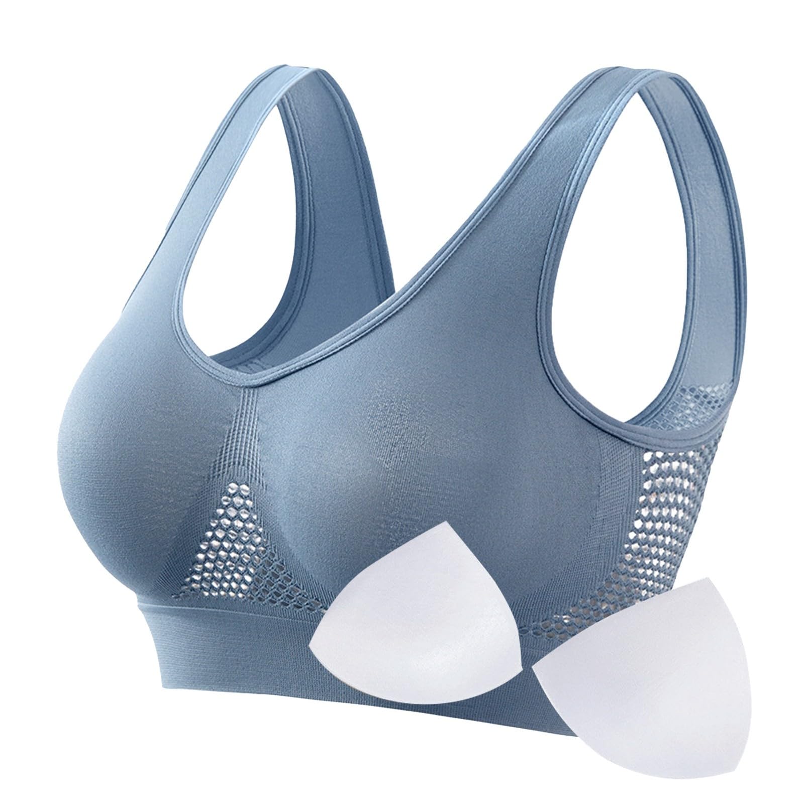 High Support Sports Bras for Women - Seamless Underwire Yoga & Pilates Workout Bras - 3 Pack - Perfect for Gym, Running, and High-Intensity Training