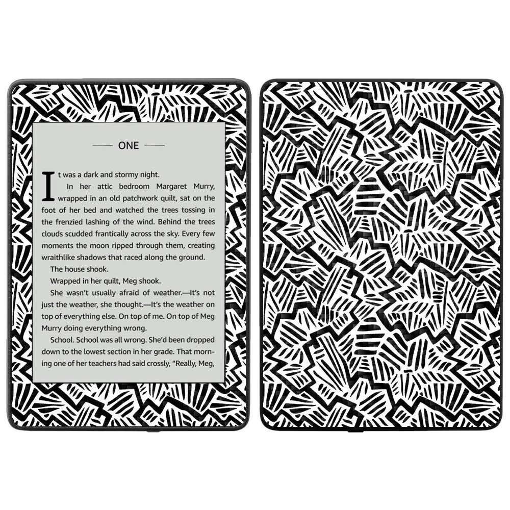 Premium Carbon Fiber Skin for Amazon Kindle Paperwhite 2018 (10th Gen) - Abstract Black Design | Waterproof Protective Cover with Durable Textured Finish | Easy to Apply & Remove | Made in USA | Perfect for Travel, Reading & Outdoor Use
