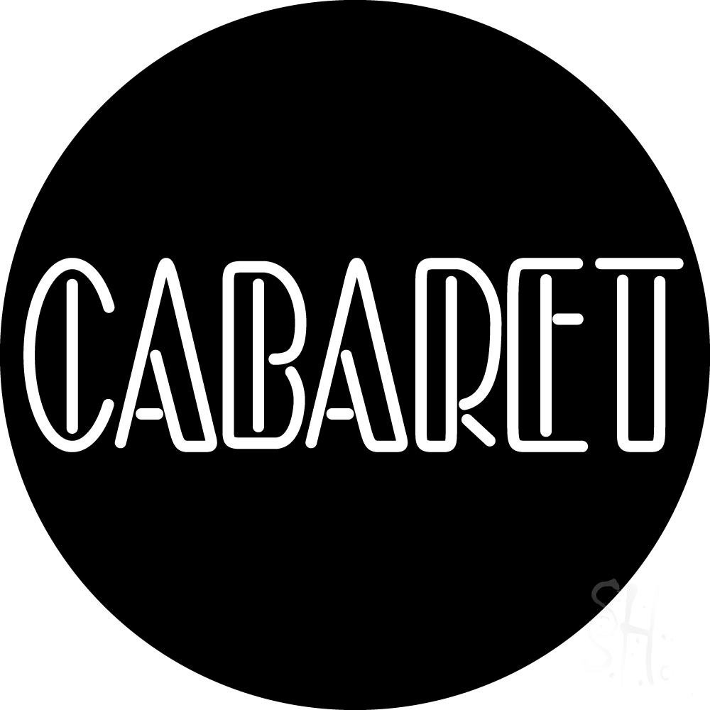 18x18 Inch Round Cabaret LED Neon Sign with Black Square Cut Acrylic Backing & Dimmer - Premium Indoor Neon Light for Strip Clubs, Dance Bars, Home Décor & Commercial Use - Perfect for Nightclubs, Themed Parties & Wall Decoration