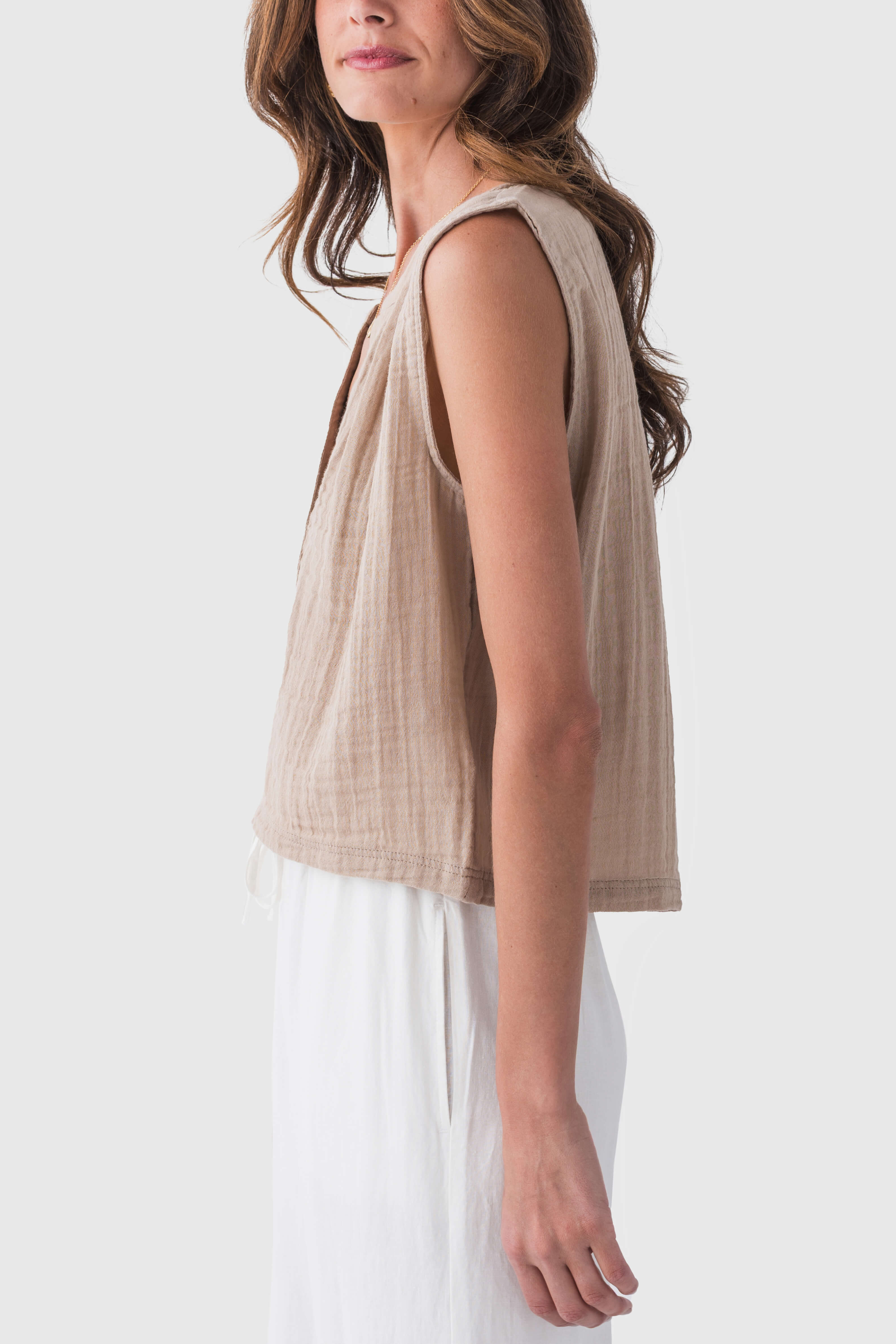 Z Supply Cliffside V Neck Airy Top - Lightweight Summer Blouse for Women | Perfect for Beach, Vacation & Casual Outings