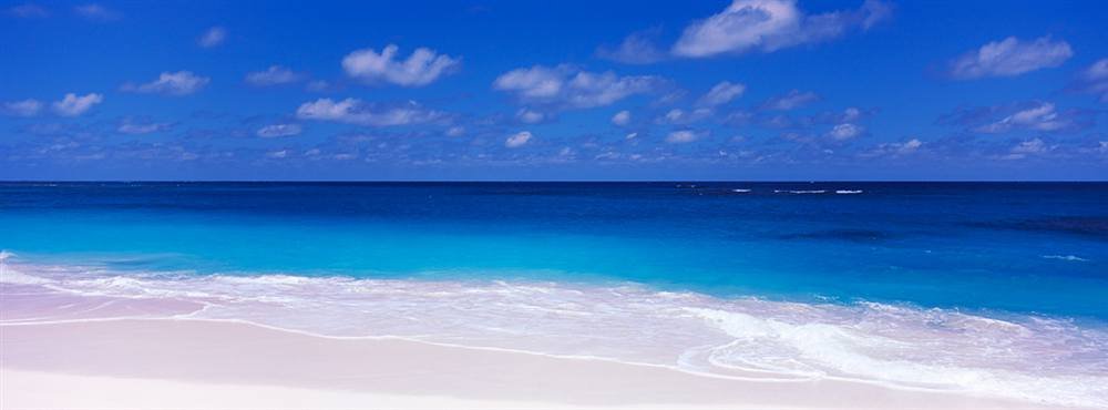 Peel & Stick Wall Mural: Waves on Shoal Bay Beach Anguilla (60x22.25 in) - Removable Self-Adhesive Wallpaper for Bedroom, Living Room & Office Decor