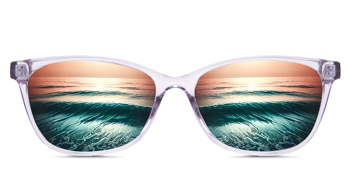 Ezra Women's Prescription Polarized Sunglasses - UV Protection, Fashionable & Comfortable for Driving, Outdoor Activities & Daily Wear