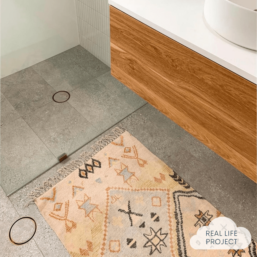 Hamilton Matte Charcoal Concrete Look Tile - Premium Peel and Stick Wall Tiles for Kitchen Backsplash, Bathroom, and Home Decor | Easy DIY Installation | Waterproof & Durable