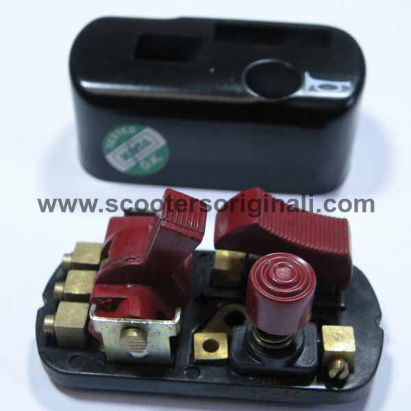 Vespa Handlebar Switch - DC, No Side Kill, 3 Position Toggle Switch in Black | Perfect for Scooter and Motorcycle Customization & Repair