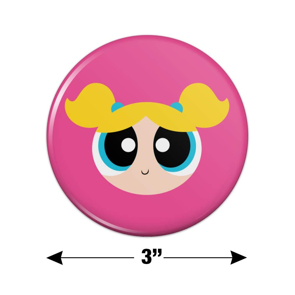 Powerpuff Girls Bubbles Character Refrigerator Magnet - Cute Cartoon Kitchen Decor for Fridge, Lockers & Office - Perfect for Girls' Rooms, Gifts & Kawaii Collections