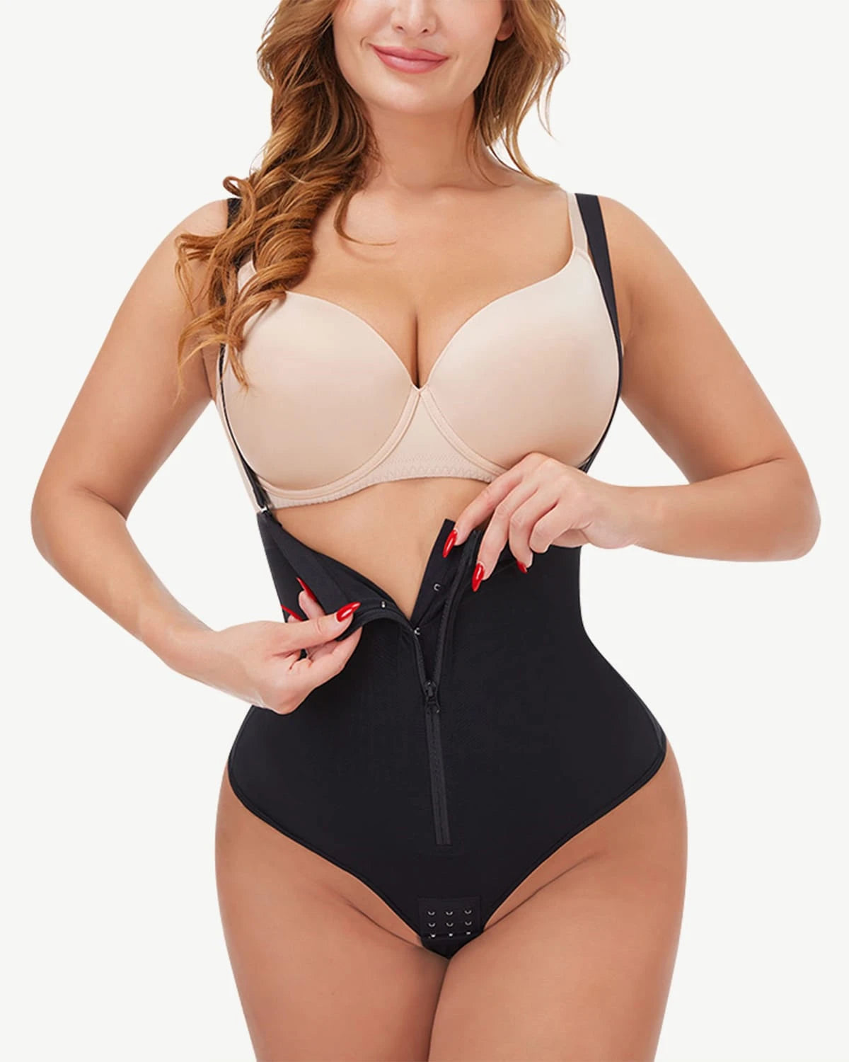 AirSlim® High Waisted Thong Panty Shapewear for Women - Tummy Control Underwear for Smoothing & Slimming - Perfect for Dresses, Jeans & Special Occasions